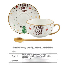 Carica l&#39;immagine nel visualizzatore di Gallery, White Snow Ins Christmas Ceramic Cup Set
