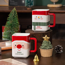 Carica l&#39;immagine nel visualizzatore di Gallery, Red Creative Christmas Design Ceramic Mug
