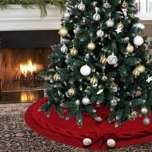 Carica l&#39;immagine nel visualizzatore di Gallery, Knitted Christmas Tree Skirt Decoration
