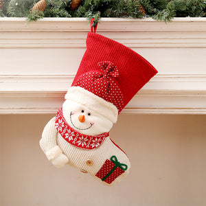 Red and White Cute Christmas Stockings