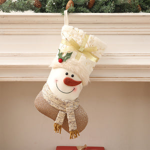 White Nordic Style Christmas Stockings