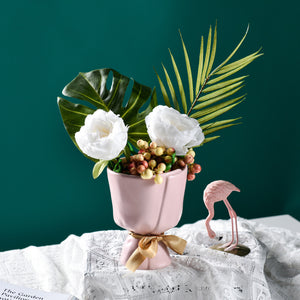 Mini Floral Bow Vase