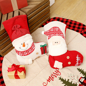 Red and White Cute Christmas Stockings