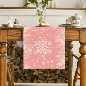 Pink Pastel Christmas Table Runner