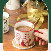 Carica l&#39;immagine nel visualizzatore di Gallery, Creative Christmas Red Painted Ceramic Mug
