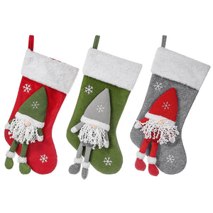 Knitted Santa Claus Christmas Stockings