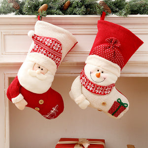 Red and White Cute Christmas Stockings