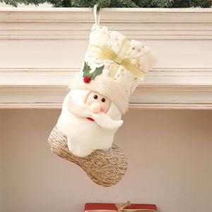 White Nordic Style Christmas Stockings