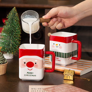 Red Creative Christmas Design Ceramic Mug