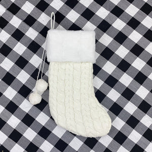 Christmas Knitted Stockings Gift Bag