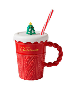 Cute Christmas Sweater Design Ceramic Cup