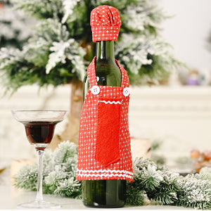 Rustic Lace Apron Wine Bottle Cover