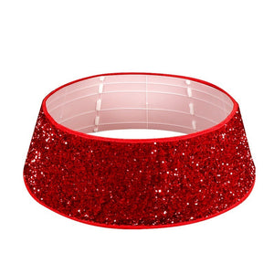 Red Sequins Christmas Tree Skirt Decoration