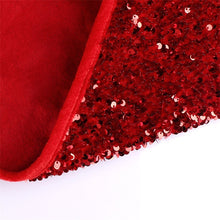 Carica l&#39;immagine nel visualizzatore di Gallery, Red Sequins Christmas Tree Skirt Decoration
