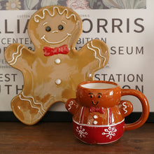 Carica l&#39;immagine nel visualizzatore di Gallery, Cute Hand-Painted Gingerbread Man Cup
