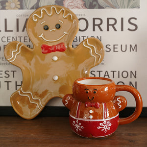 Cute Hand-Painted Gingerbread Man Cup