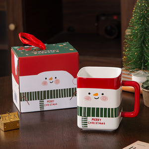 Red Creative Christmas Design Ceramic Mug