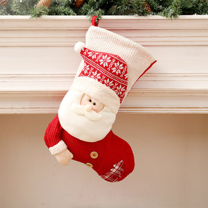 Red and White Cute Christmas Stockings