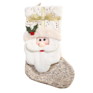 White Nordic Style Christmas Stockings