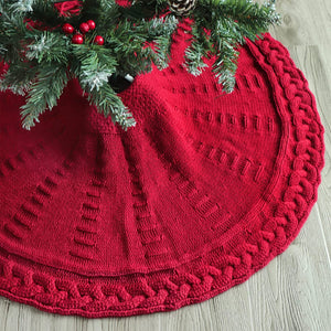 Christmas Knitted Tree Skirt Decorations