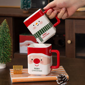 Red Creative Christmas Design Ceramic Mug