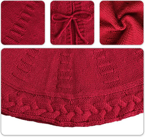 Christmas Knitted Tree Skirt Decorations