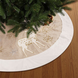 White and Gold Christmas Tree Decoration