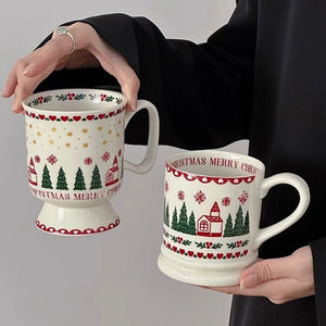 Christmas Cute Graffiti Ceramic Mug