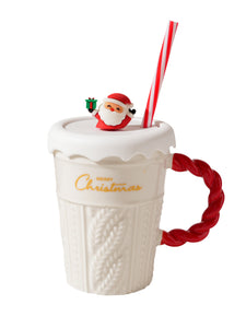 Cute Christmas Sweater Design Ceramic Cup