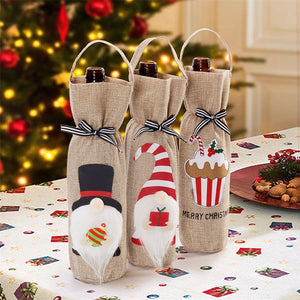 Cute Christmas Decoration Wine Bottle Cover