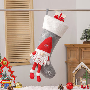 Knitted Santa Claus Christmas Stockings