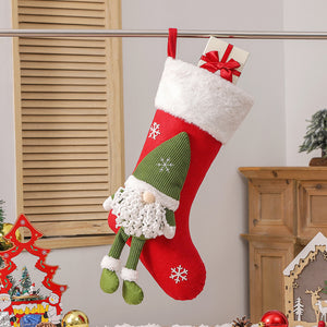 Knitted Santa Claus Christmas Stockings