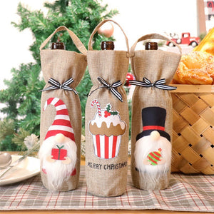 Cute Christmas Decoration Wine Bottle Cover