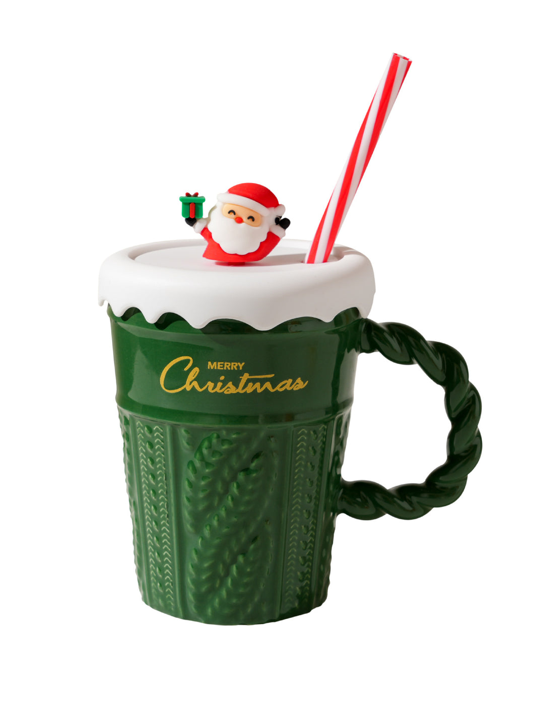 Cute Christmas Sweater Design Ceramic Cup