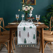 Carica l&#39;immagine nel visualizzatore di Gallery, Christmas Tree Chenille Tassel Table Runner
