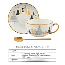 Carica l&#39;immagine nel visualizzatore di Gallery, White Snow Ins Christmas Ceramic Cup Set
