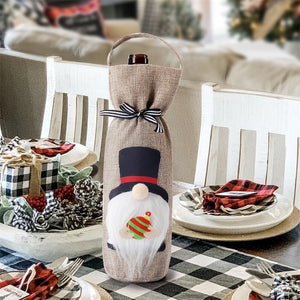 Cute Christmas Decoration Wine Bottle Cover