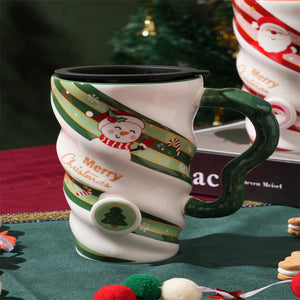 Festive Christmas Candies Design Ceramic Mug