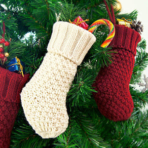 Knitted Christmas Gift Mini Stockings