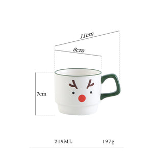 Creative Christmas Cartoon Cup Set