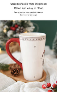 Christmas Elfs Large Capacity Ceramic Cup