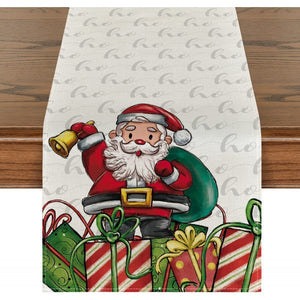 Christmas Santa Claus Table Runner