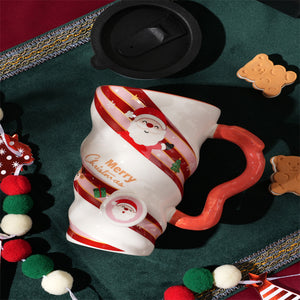 Festive Christmas Candies Design Ceramic Mug