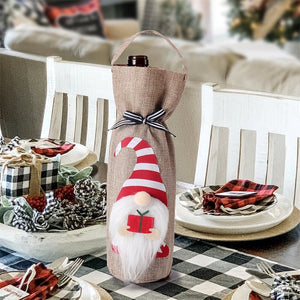 Cute Christmas Decoration Wine Bottle Cover