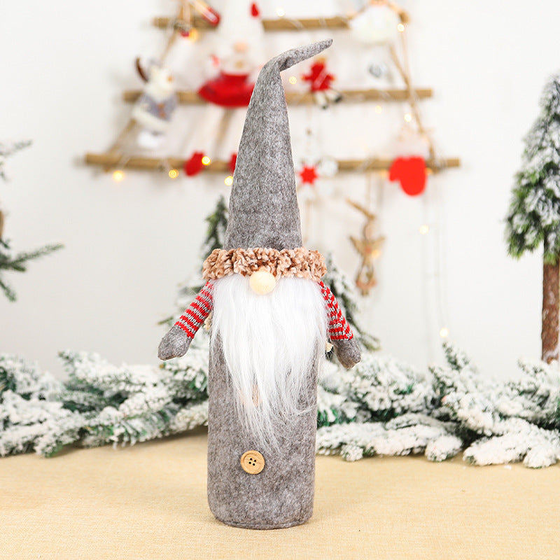 Christmas Old Man Wine Bottle Cover