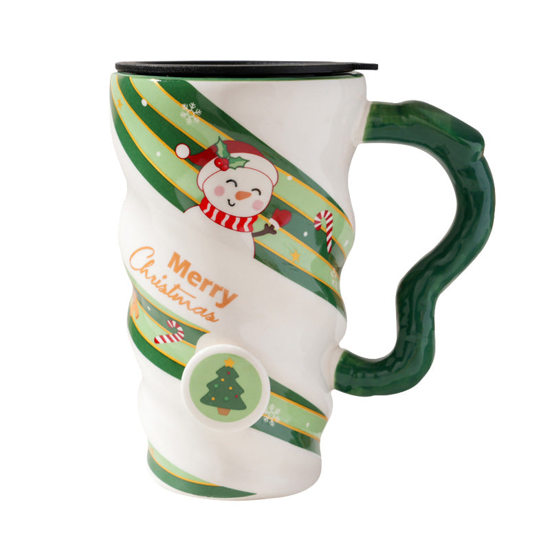 Festive Christmas Candies Design Ceramic Mug