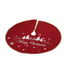 Carica l&#39;immagine nel visualizzatore di Gallery, Christmas Linen Snowflakes Tree Skirt Decoration
