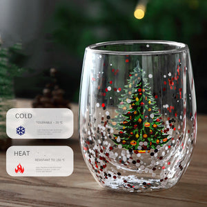 Festive Christmas Tree Heat-Resistant Cup