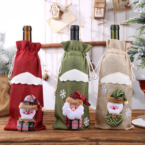 Vintage Christmas Christmas Bottle Cover