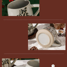 Carica l&#39;immagine nel visualizzatore di Gallery, White Christmas Retro Ceramic Mug
